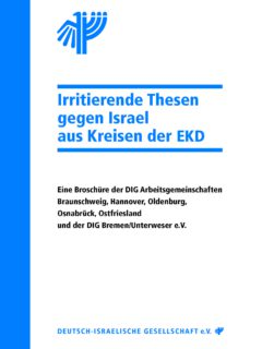 Irritierende Thesen gegen Israel aus Kreisen der EKD