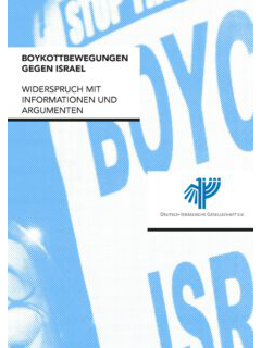 Boykottbewegungen gegen Israel